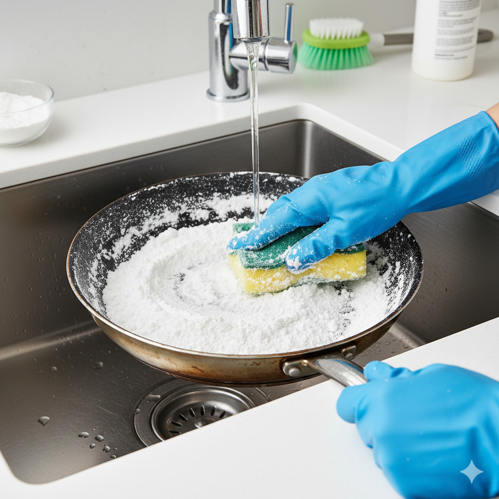 బేకింగ్ సోడాతో శుభ్రం చేయడం