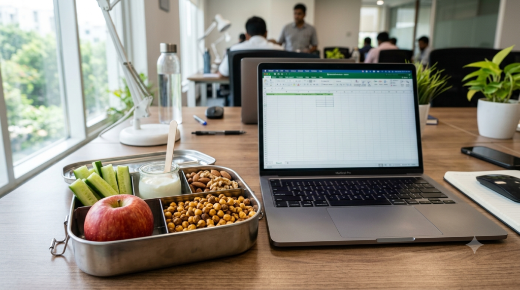 Officeలో తినడానికి ఆరోగ్యకరమైన snacks