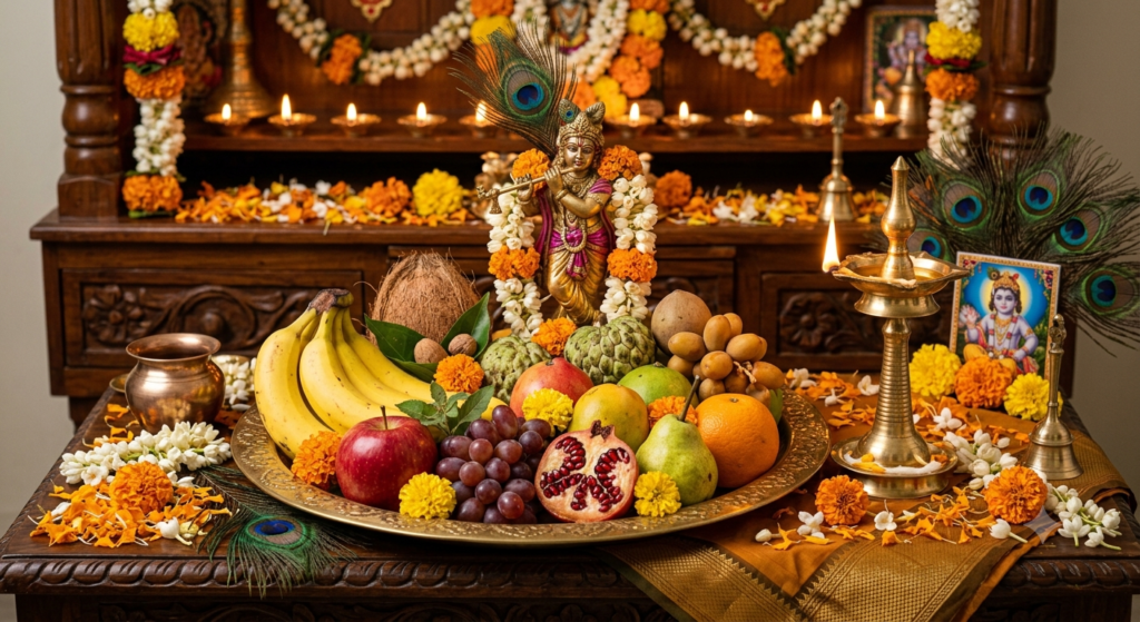 కృష్ణాష్టమి ఐదు రకాల పండ్ల నైవేద్యం