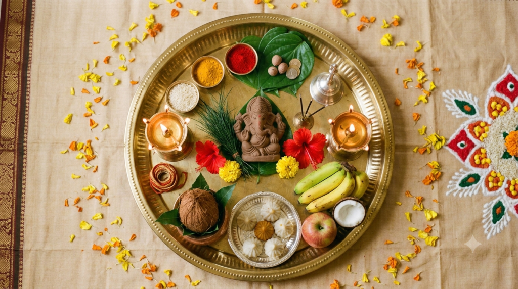 వినాయక చవితి పూజకు కావాల్సిన పూజా సామగ్రి